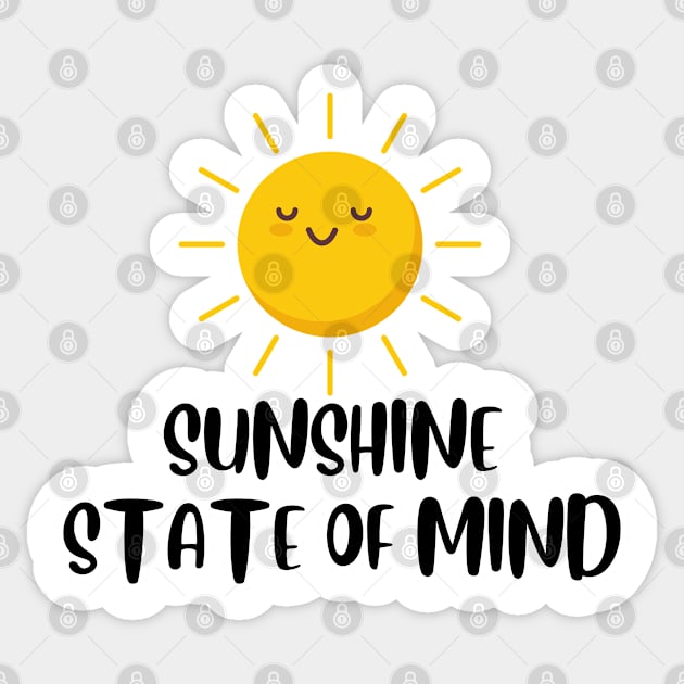 Sunshine State Of Mind Sticker by WonBerland